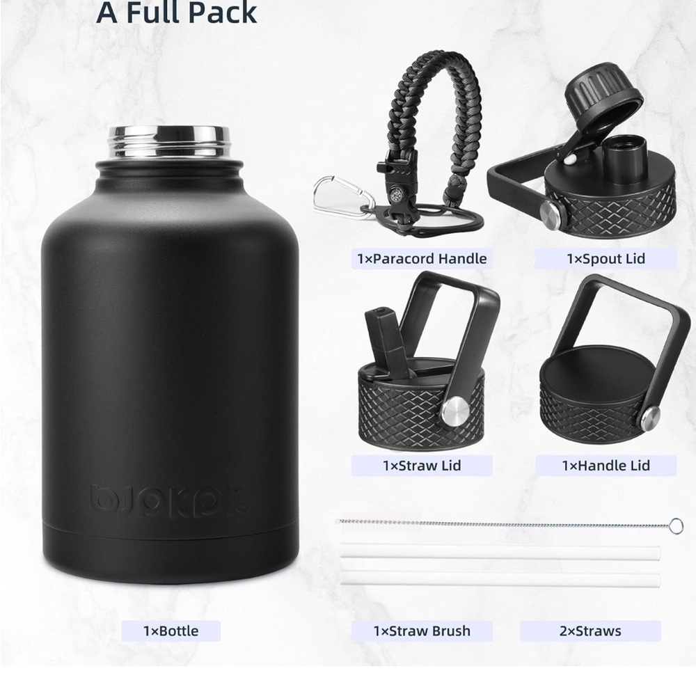 Bjork Black Water Bottle - Picture 4 of 5